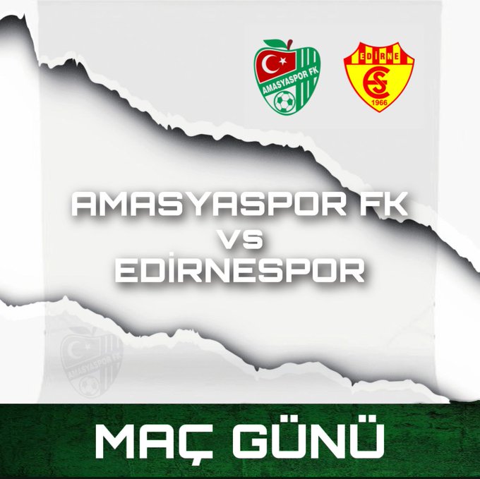 Amasyaspor, Edirnesporla Karşılaşacak