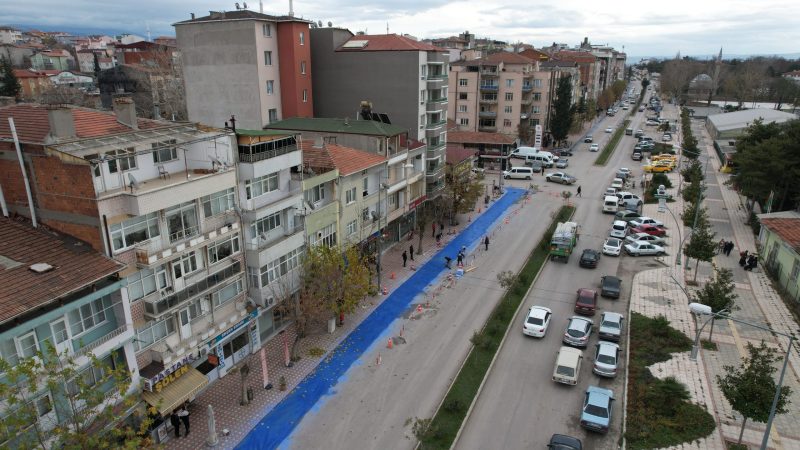 Masmavi Bisiklet Yolu Yapımı Başladı