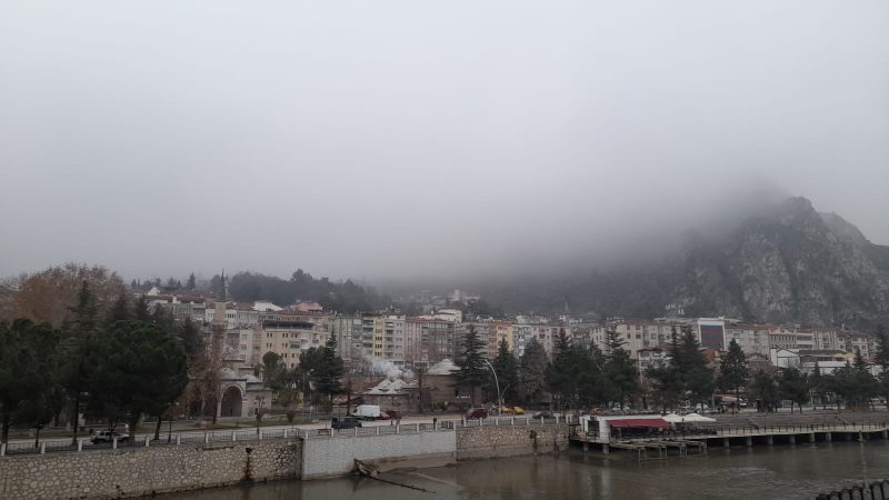 Amasya’da Yoğun Sis Etkili Oldu