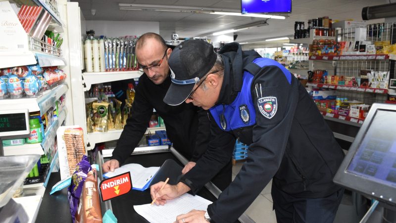 Amasya Belediyesi’nden Marketlere Yılsonu Denetimi