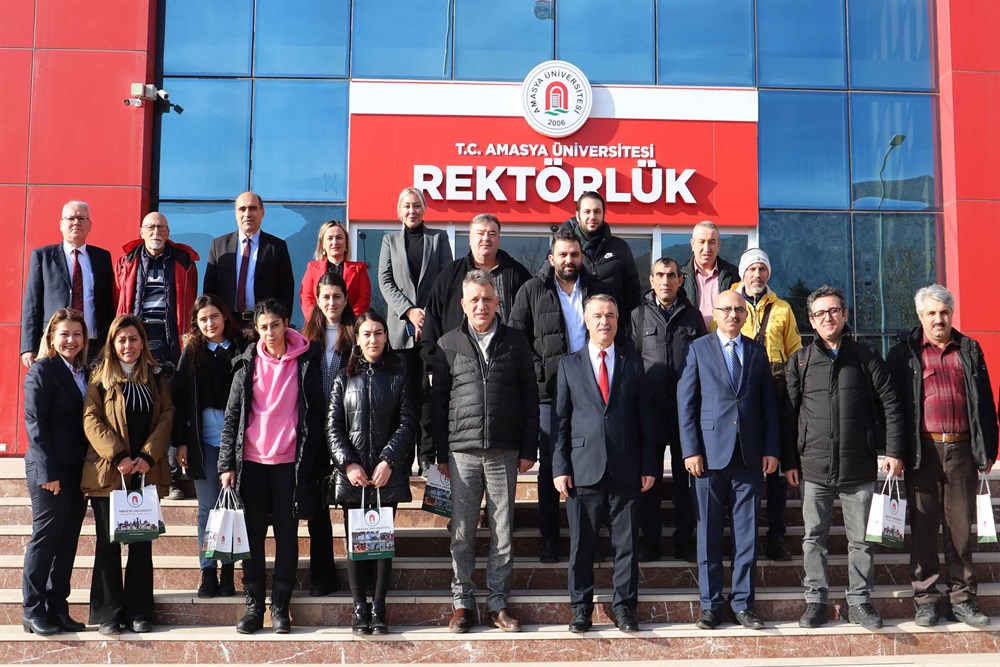 Amasya Üniversitesi Rektörü Süleyman Elmacı,Basın Mensuplarıyla Buluştu