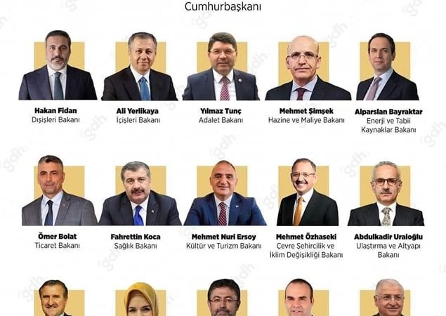 Cumhurbaşkanı Erdoğan Yeni Kabineyi Açıkladı