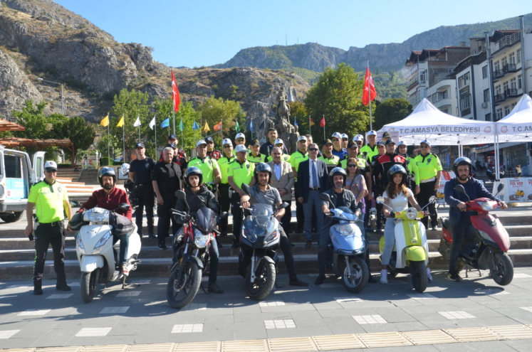 Amasya Emniyet Müdürlüğü’nden “Kaskınla Yol Ver Hayata” Kampanyası